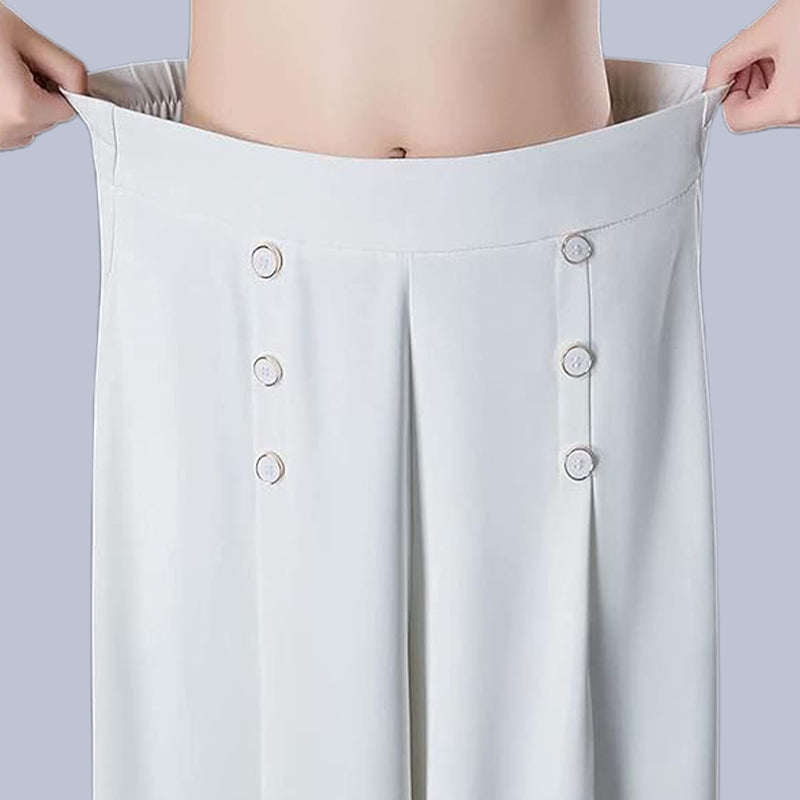 Malou - Stilvolle Bundfaltenhose mit weitem Bein