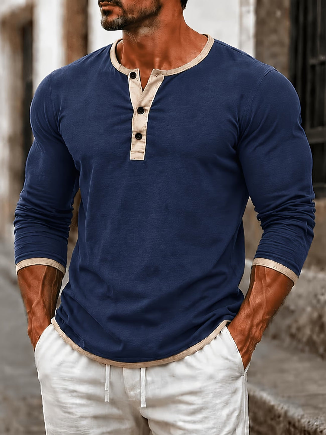 Alper - Long Sleeve Polo Shirt