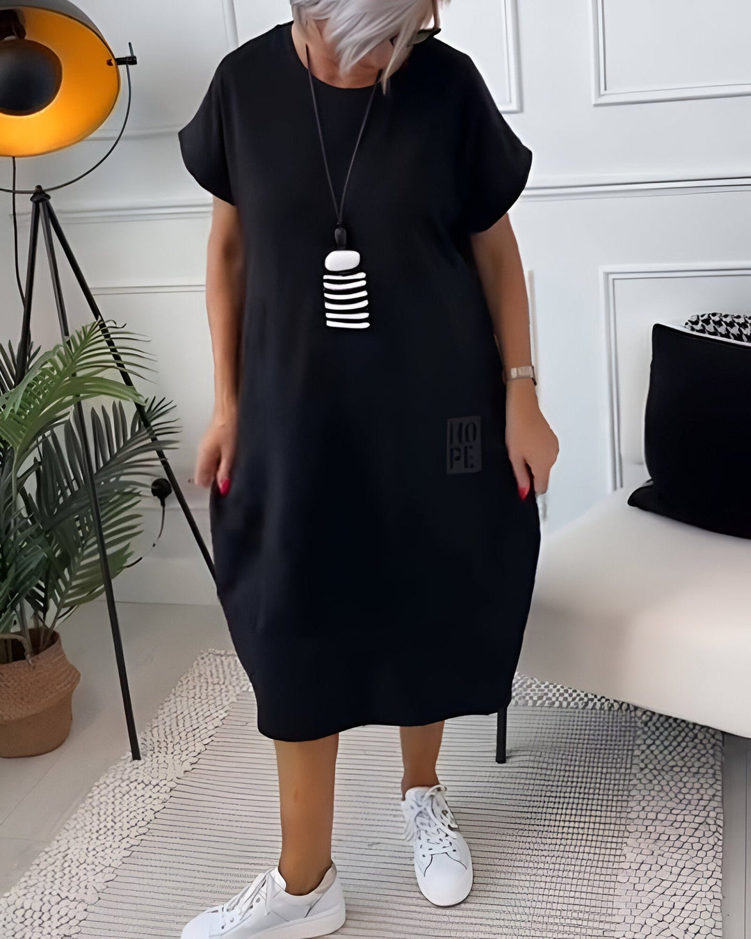 Jocelyn – Bequemes Freizeitkleid Mit Tasche