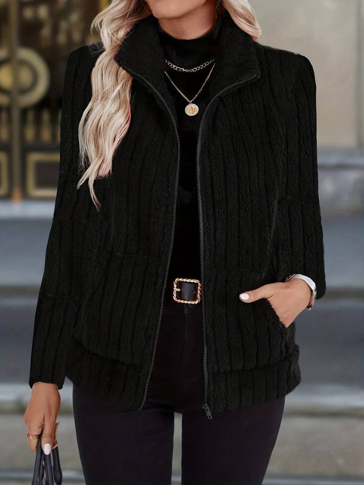 Zoharia - Stylische Winterjacke Mit Langen Ärmeln und Tasche