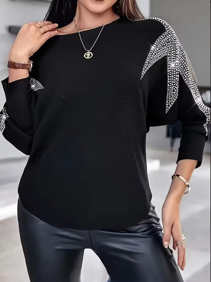 Bernardino - Eleganter Langarm Pullover Mit Sternen Drucken