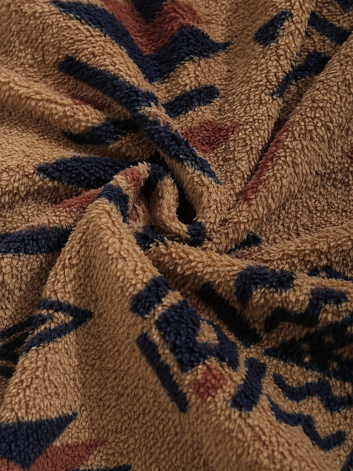 Esra – Langärmelige Jacke Mit Geometrischem Muster