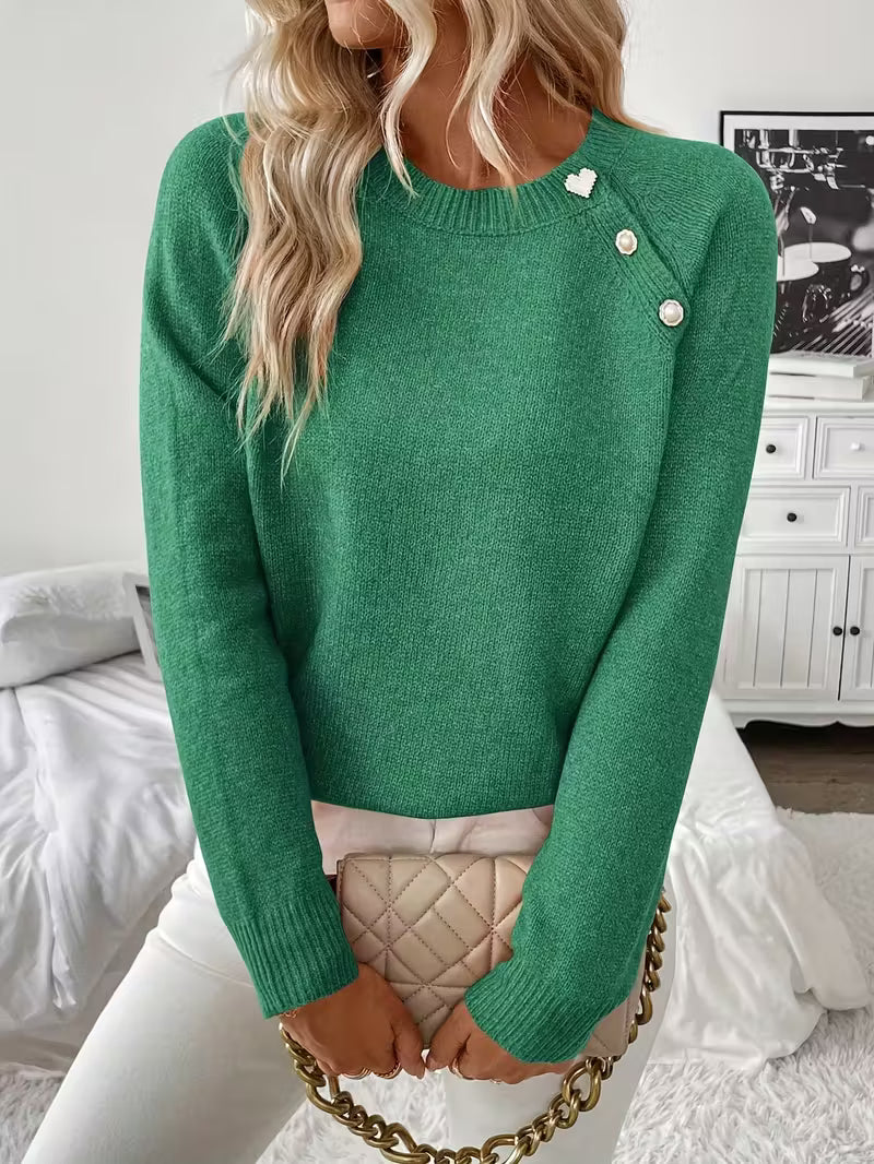 Hilarina - Langärmeliger Strickpullover