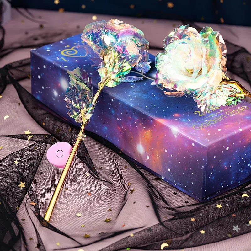 GlowPetal – Bunte Kristall Rose