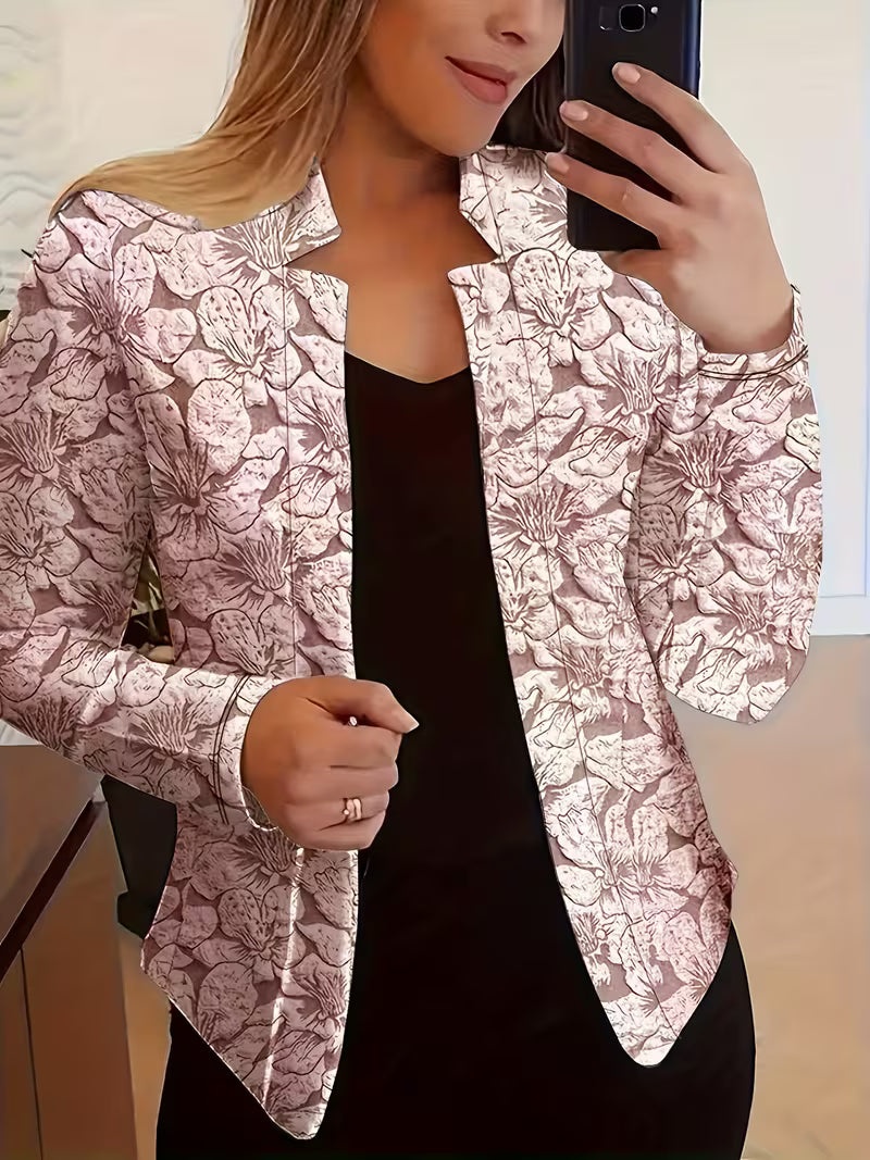 Tifany – Langärmeliger Blazer mit Blumenmuster