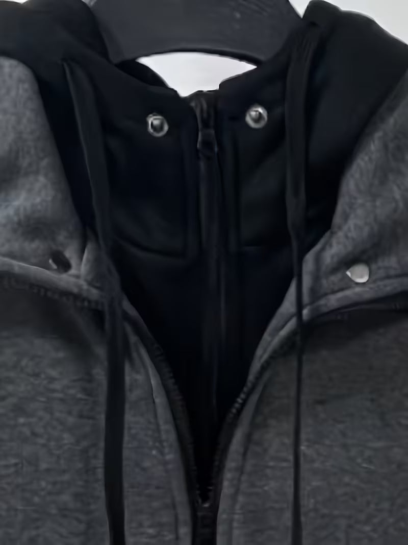 Griffiths – Langärmeliger Kapuzenpullover mit Viertel Reißverschluss