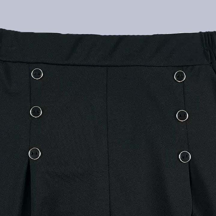 Malou - Stilvolle Bundfaltenhose mit weitem Bein