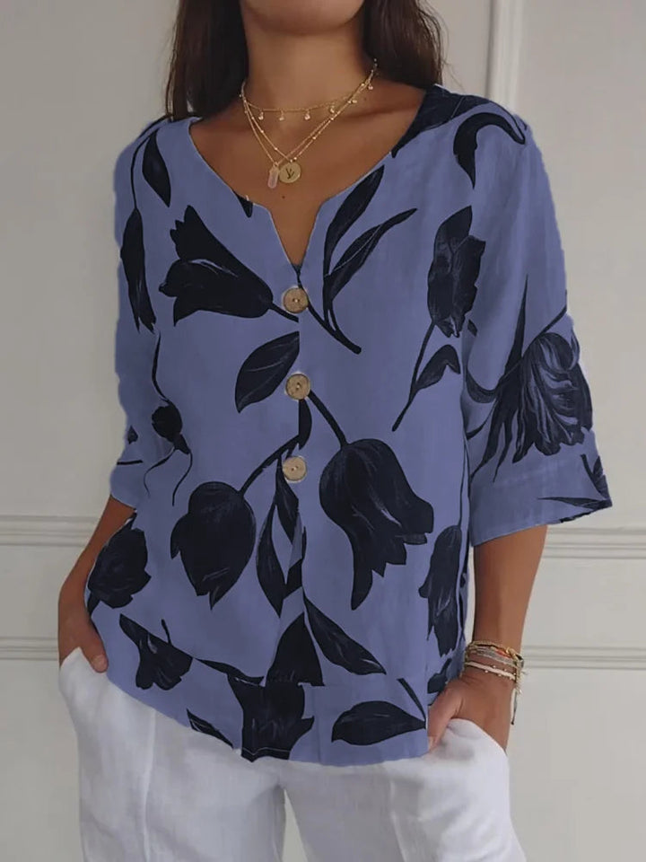 Maxine - Bluse Mit Floralem Muster
