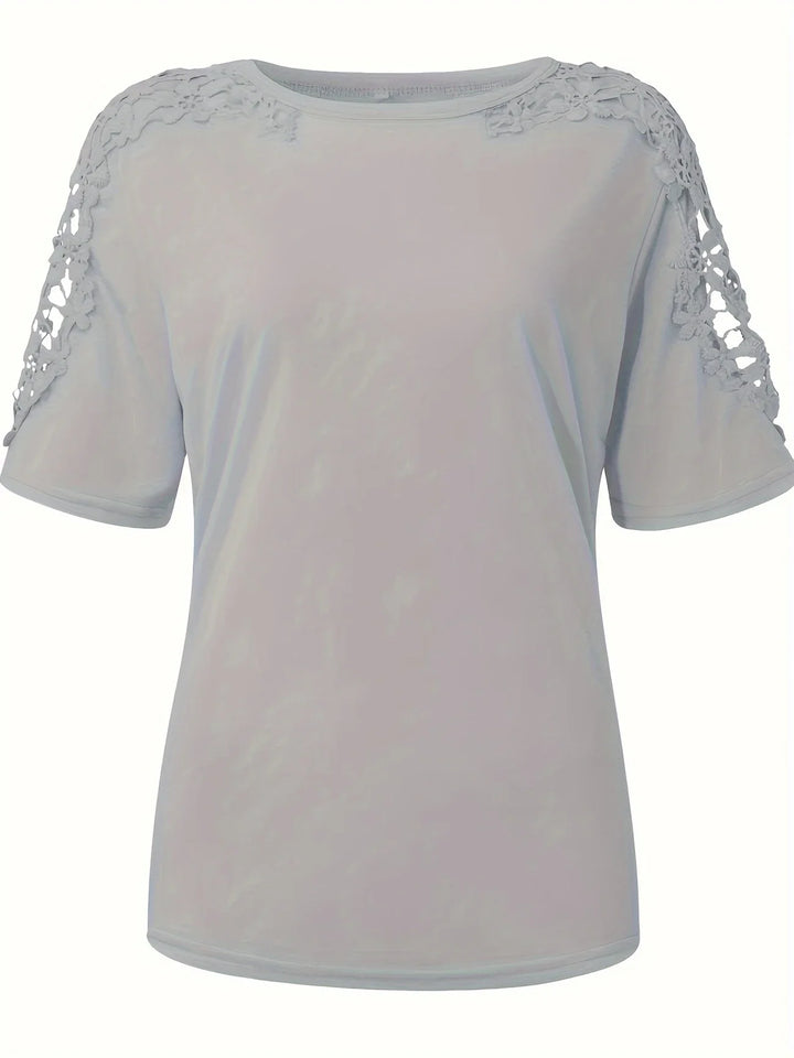 Ancuta – Elegantes Sommer Kurzarm T Hemd Mit Spitze