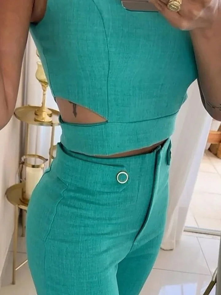 Alwinea - Kurzes Oberteil Und Lange Hose