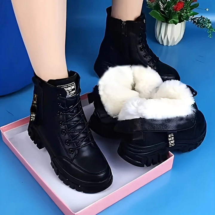 Elanor - Warmer Winter Stiefel Aus Leder