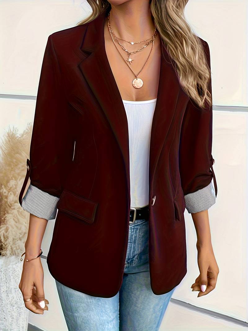 Galiah - Eleganter Zweireiher Blazer Mit Reverskragen