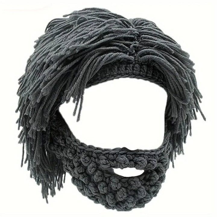 Grantley – Beanie im Punk Stil mit Integrierter Glatter Perücke
