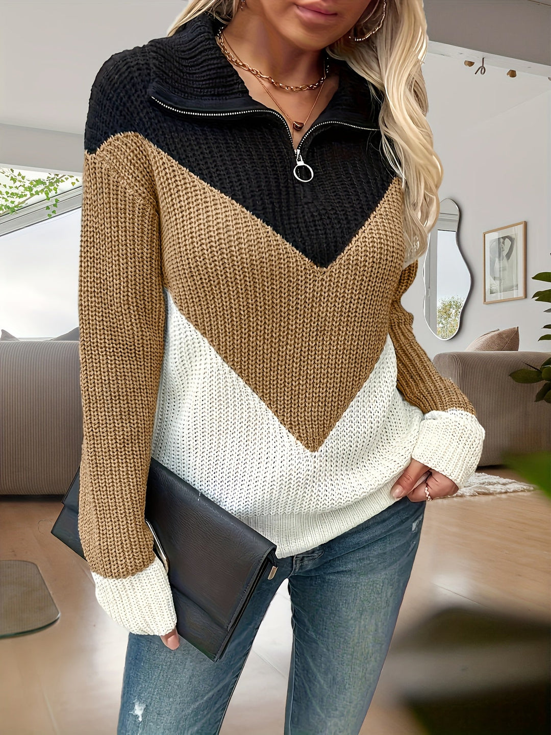 Kathrin – Langärmeliger Strickpullover