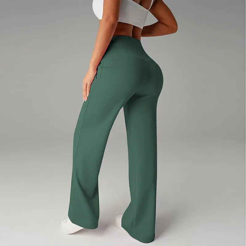 Alimatou - Gerade Sitzende Hose Mit Weitem Bein