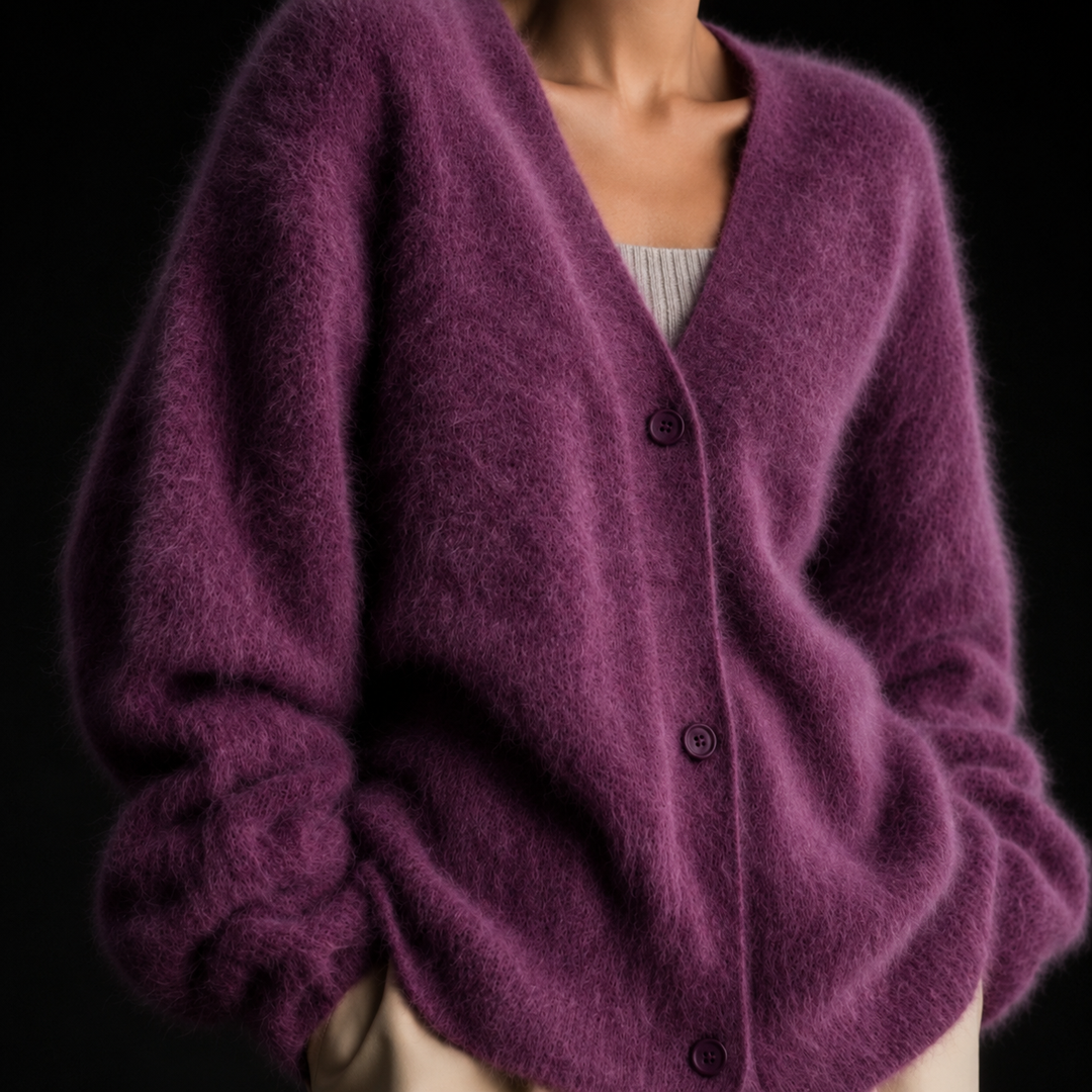 Remona – Bequeme Kaschmir-Strickjacke