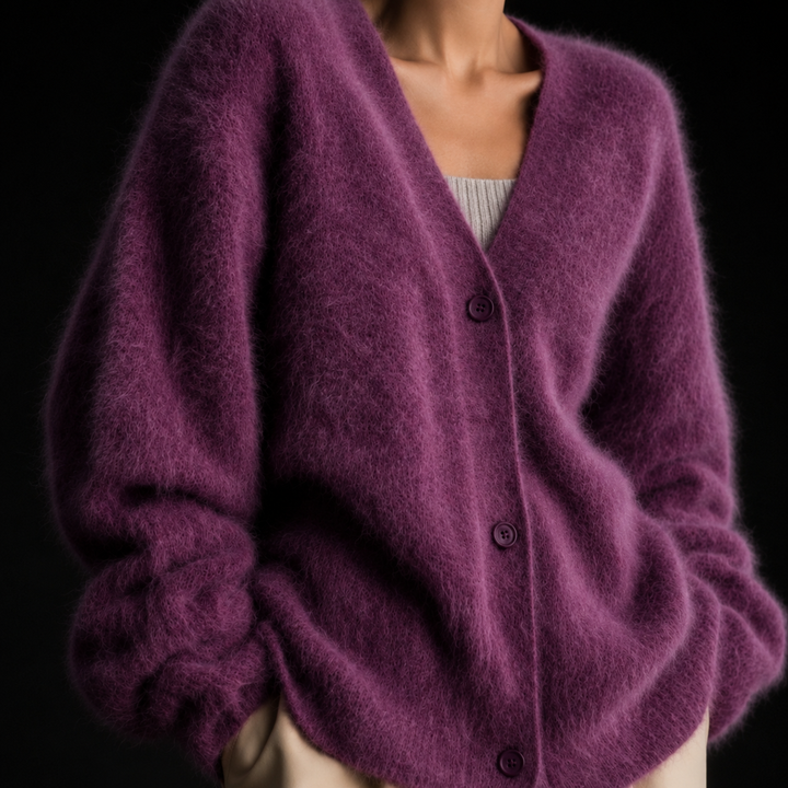 Remona – Bequeme Kaschmir-Strickjacke