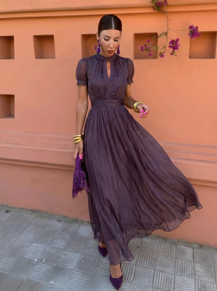 Eshley – Vintage Maxikleid aus Chiffon
