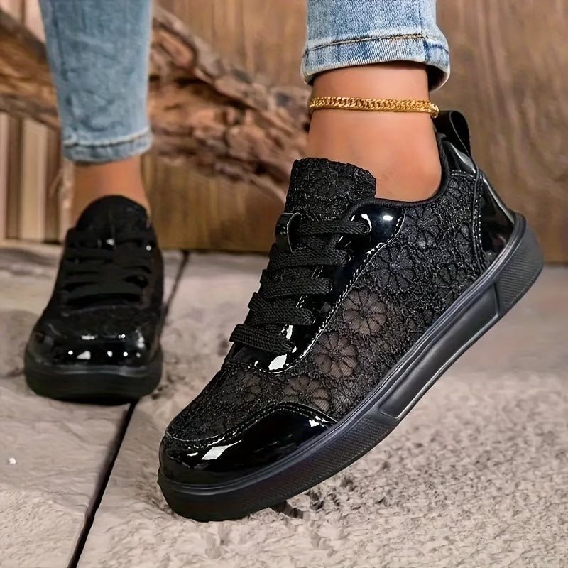 Alessa - Elegante Sneaker Mit Spitzenverzierung