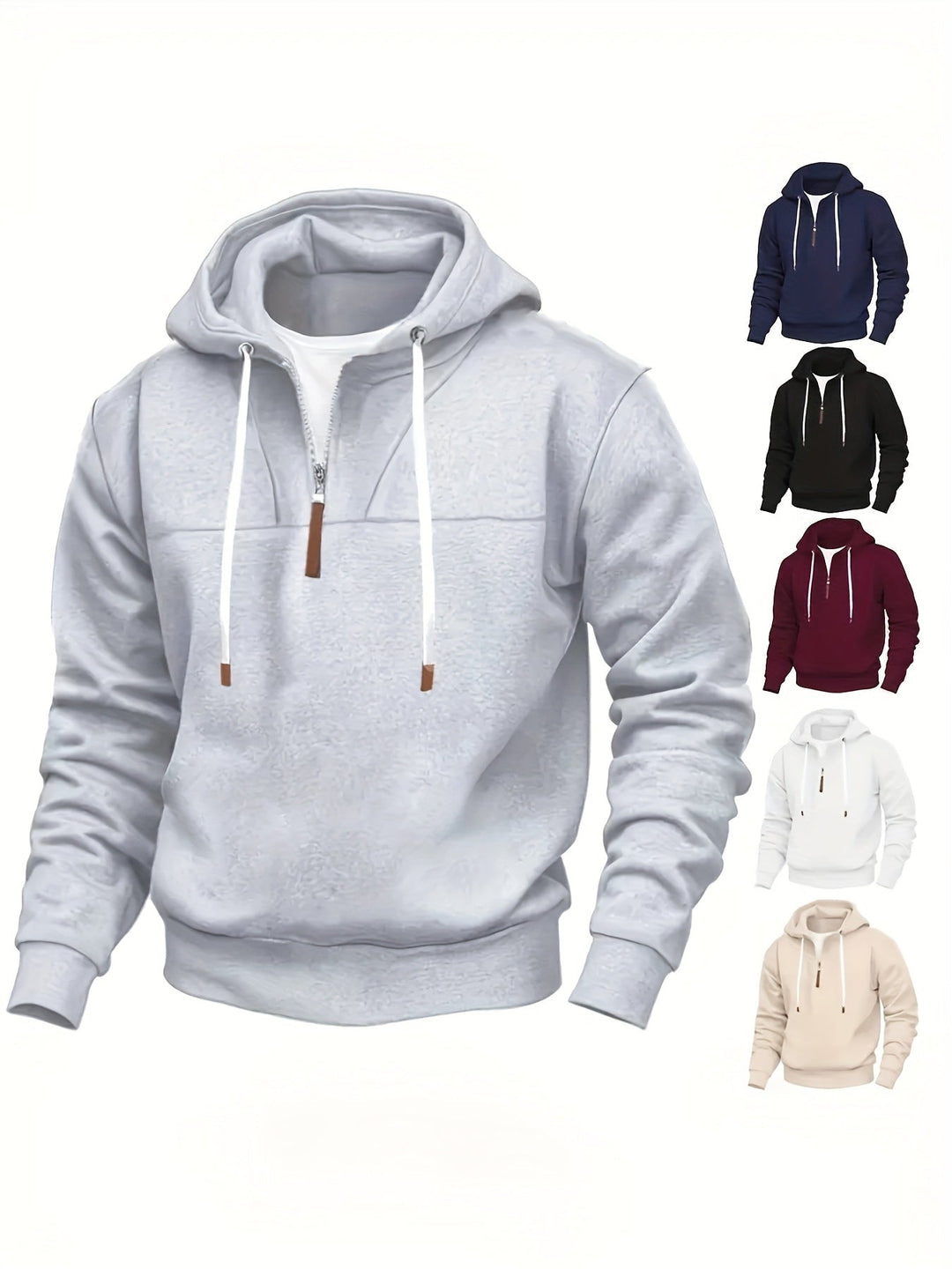 Kolton – Kapuzen  Kapuzenpullover Mit Halbem Reißverschluss