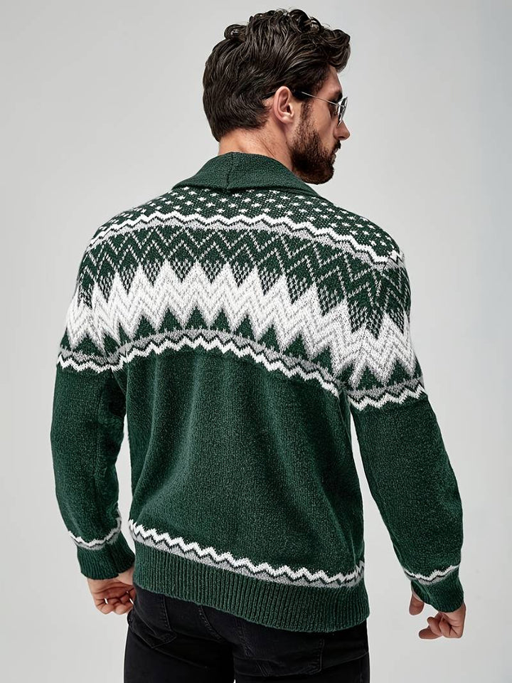 Elroy - Lässiger Pullover Mit Geometrischem Muster