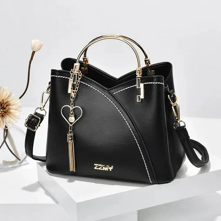 Orianna – Moderne Zweifarbige Handtasche Mit Signatur
