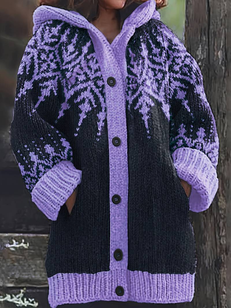Hadassah - Eleganter Wintermantel Aus Stoff in Oversize Passform