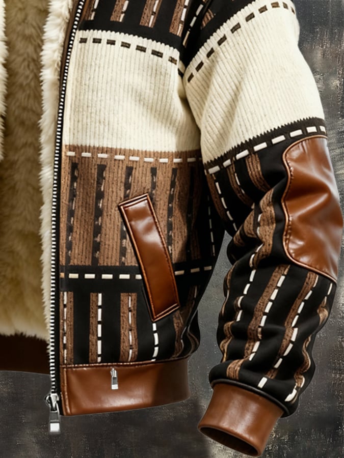 Gyasi – Fleecegefütterte Jacke mit Reißverschluss