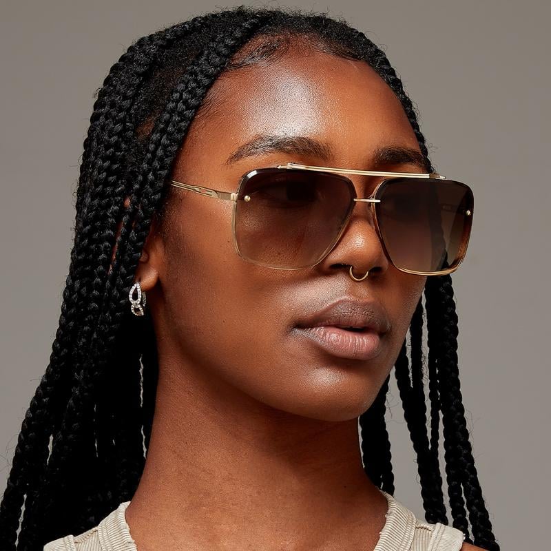 RayForge – Retro Sonnenbrille Mit Farbverlauf Und UV400-Schutz