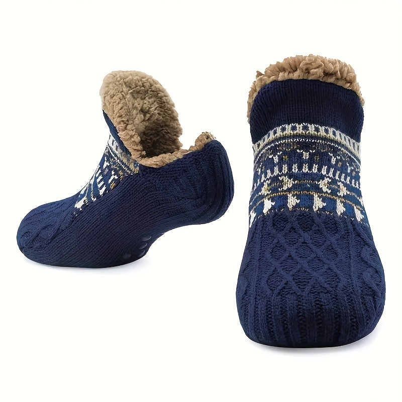 Nuvello - Bequeme Weiche Gestreifte Stricksocken