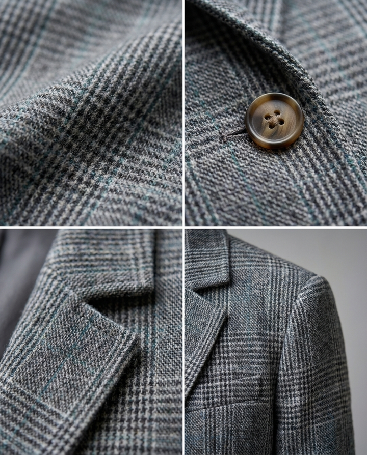 Basia – Stilvoller Winter Blazer Im Karomuster