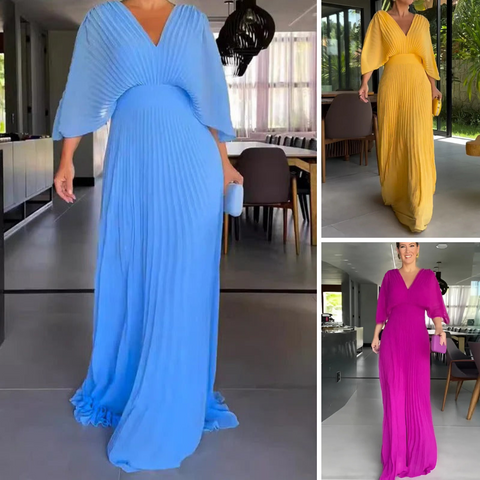 Greetje - Elegantes Plisseekleid