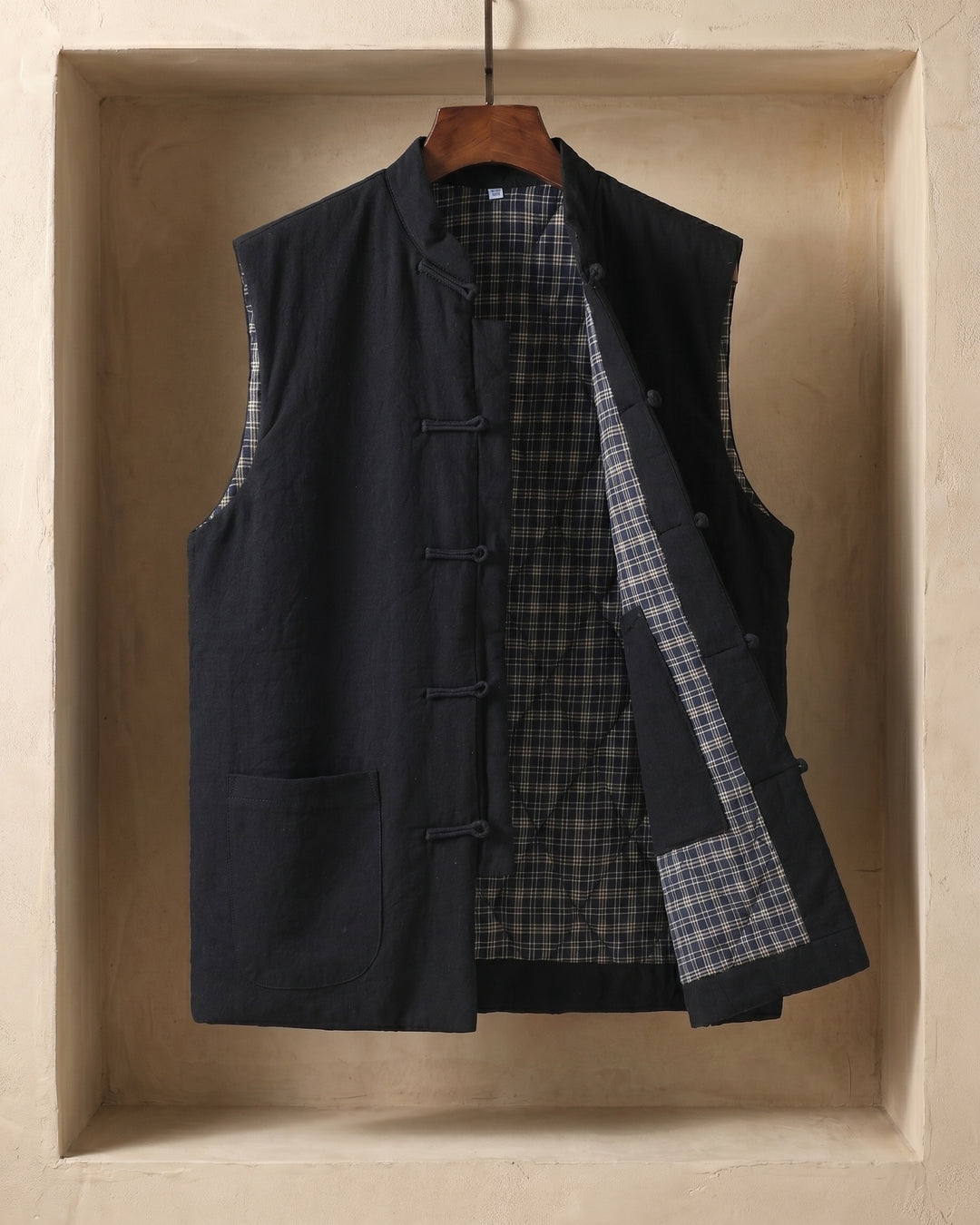 Fredrick - Weste im Vintage-Stil Mit Aufgesetzten Taschen