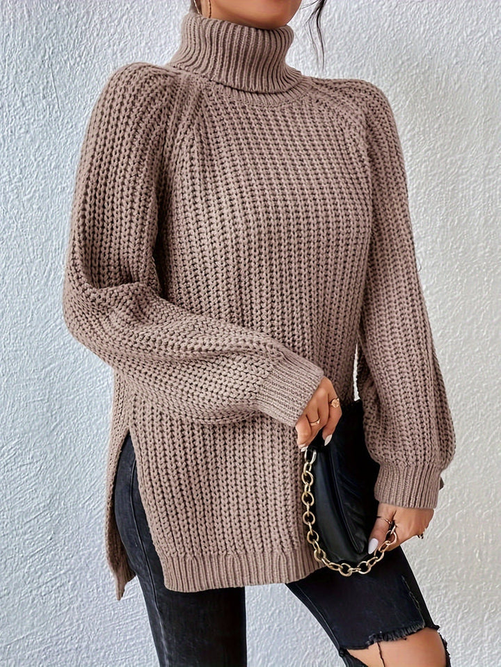 Felina – Langärmeliger Rollkragenpullover Aus Strick