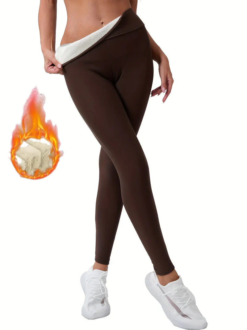Aafke - Fleecegefütterte Leggings Mit Hoher Taille