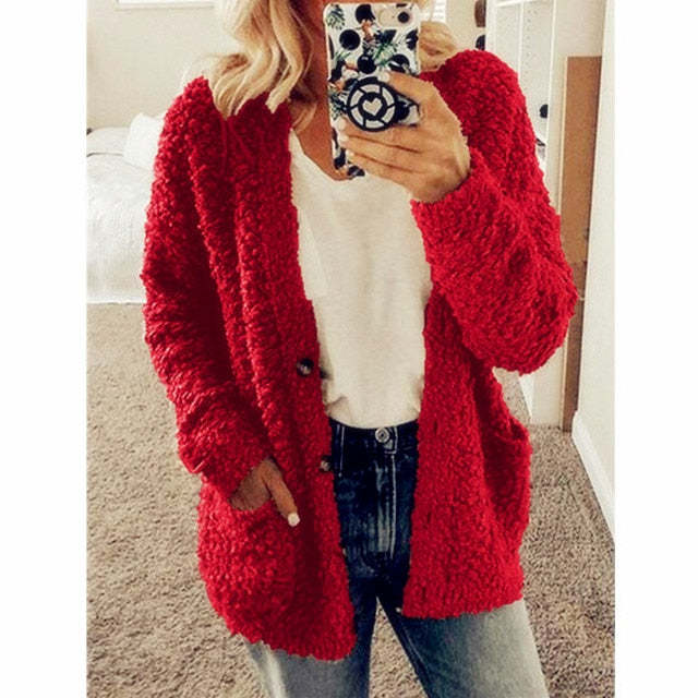 Dalavia – Langärmelige Strickjacke Mit Taschen