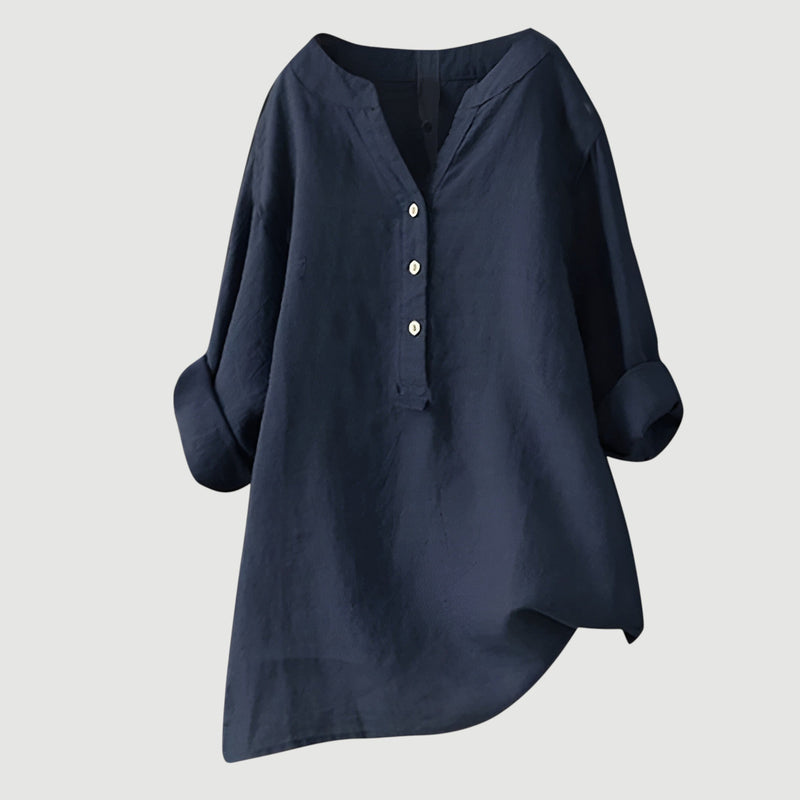 Johanne – Elegante Bluse Mit Knöpfen