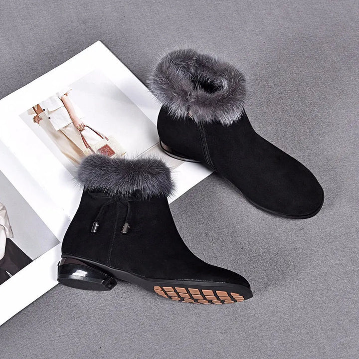 Cassily – Stiefel Etten Mit Fellbesatz