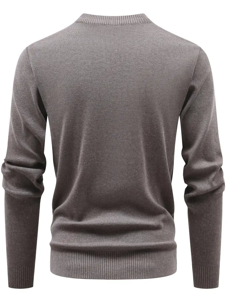 Yoann – Strick Pullover Mit Viertelreißverschluss