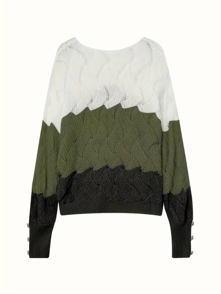 Renilda - Eleganter Strickpullover Mit V-Ausschnitt