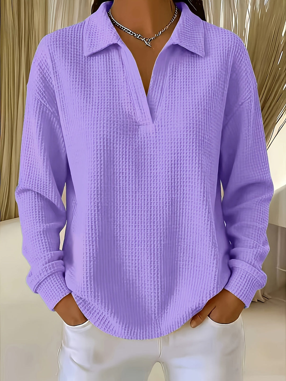 Daphnie - Elegantes Hemd Mit Polokragen