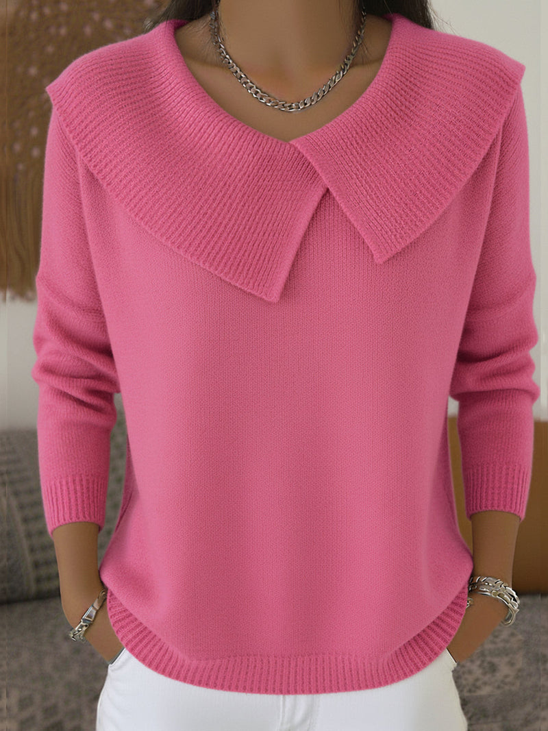 Jitka – Strick Pullover Mit Matrosenkragen