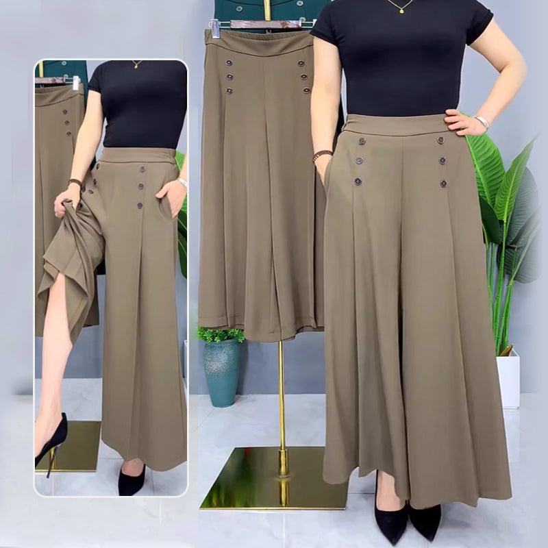 Malou - Stilvolle Bundfaltenhose mit weitem Bein