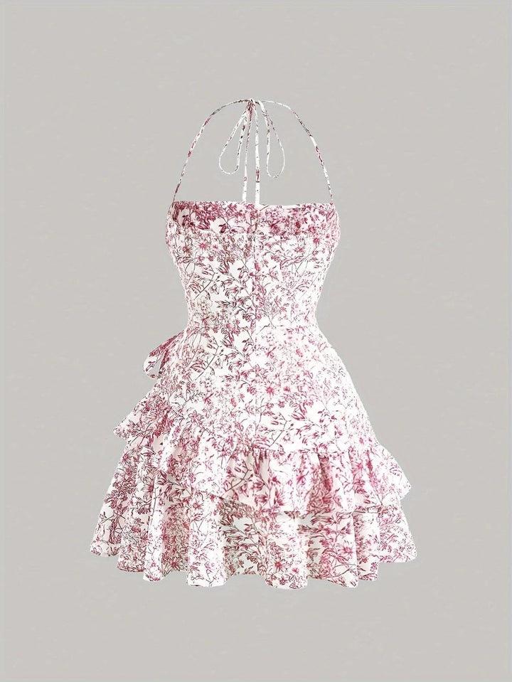 Ortagus - Blumiges Rüschenkleid