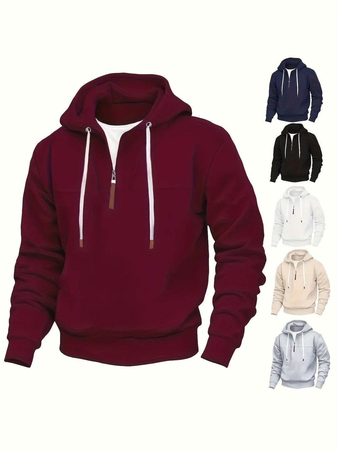 Kolton – Kapuzen  Kapuzenpullover Mit Halbem Reißverschluss