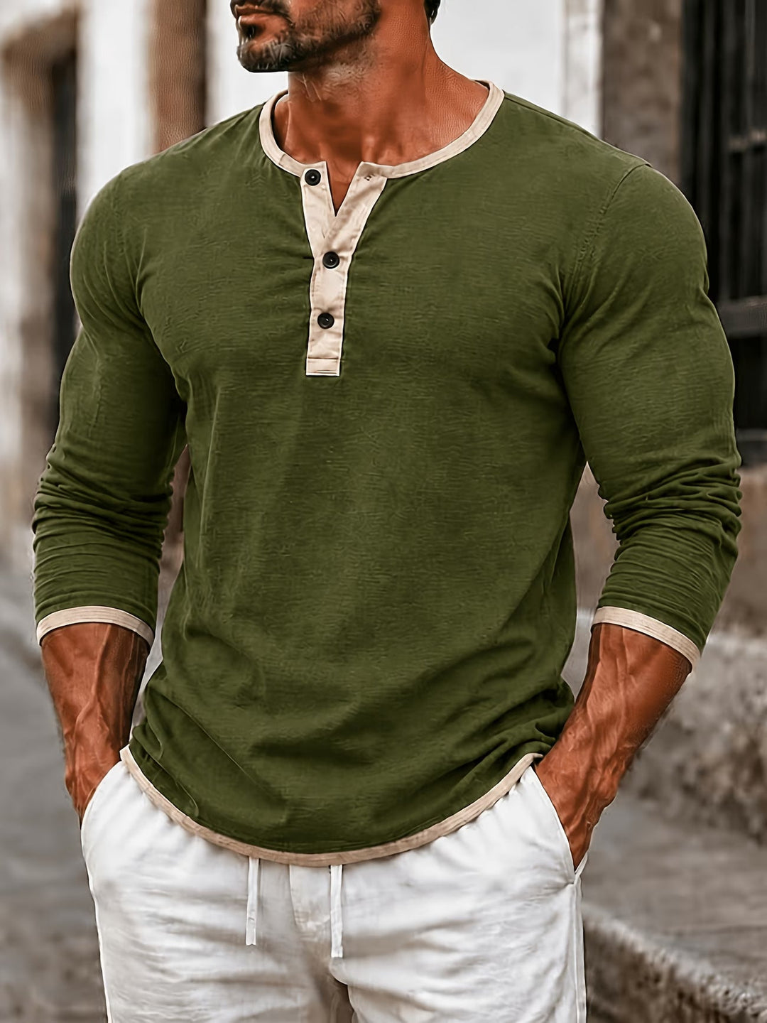 Alper - Long Sleeve Polo Shirt