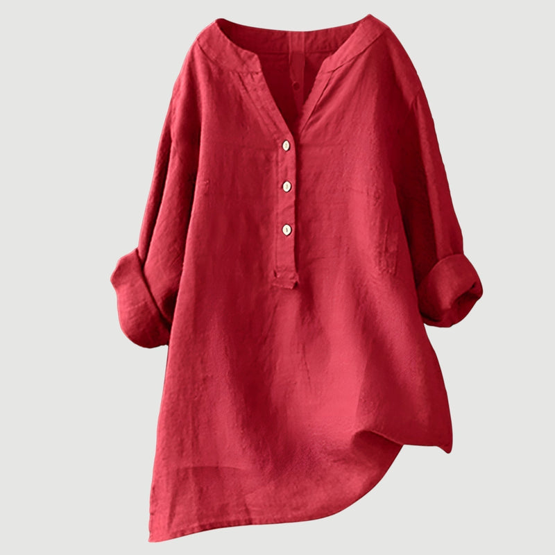 Johanne – Elegante Bluse Mit Knöpfen