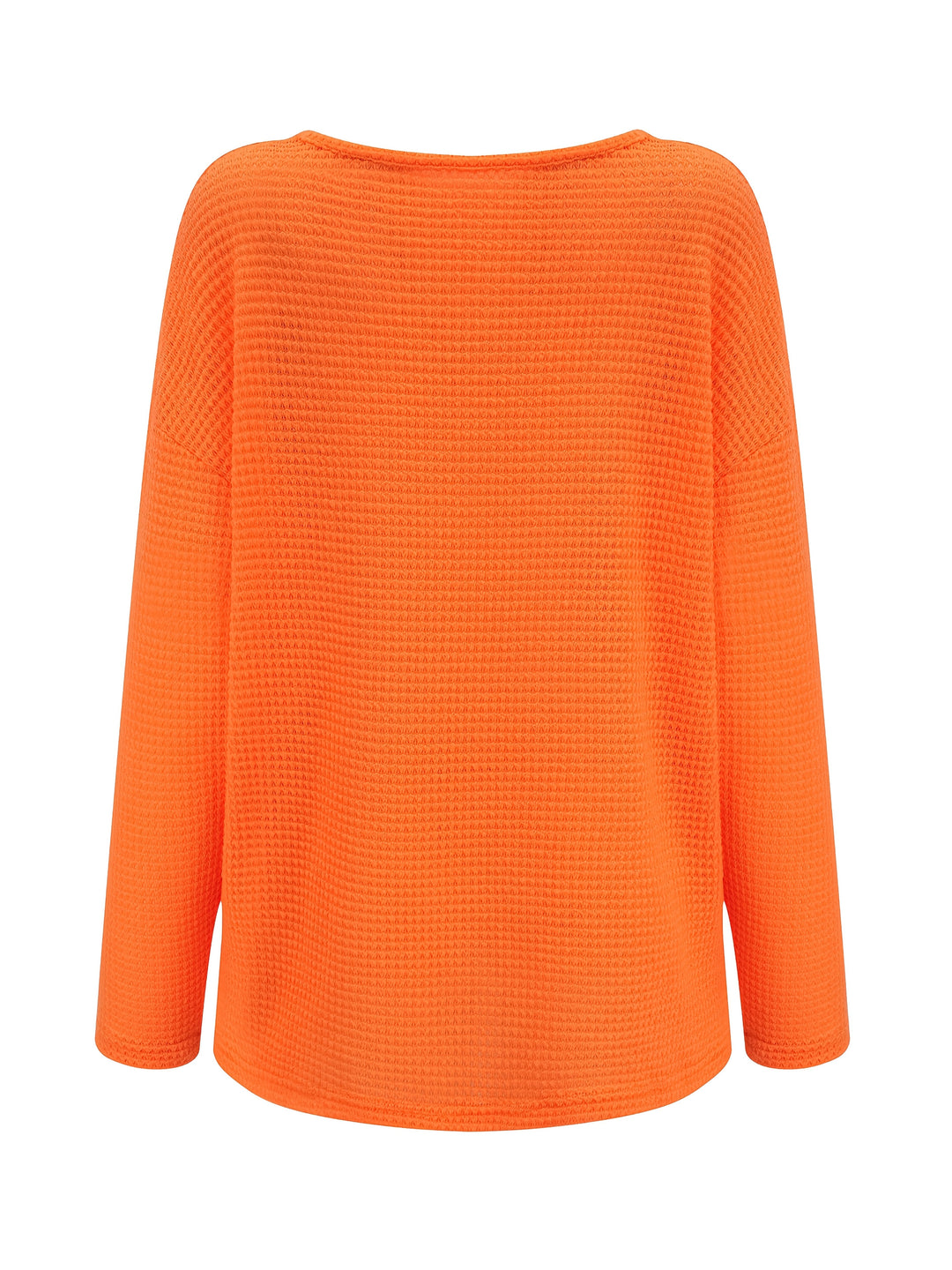 Bernice - Langärmliges Shirt Mit V-Ausschnitt Und Waffelmuster