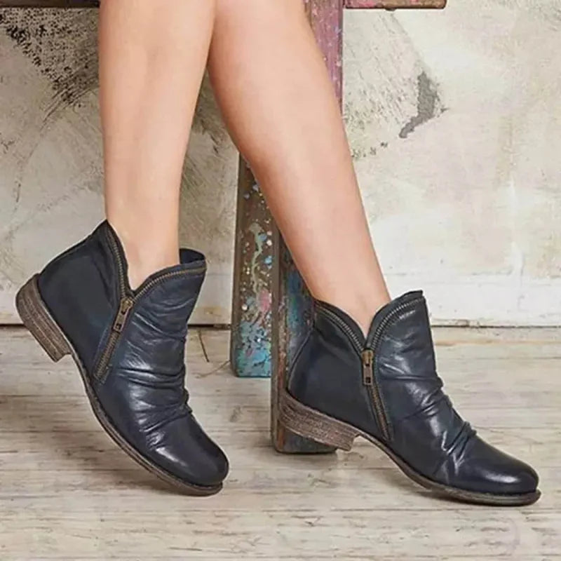 Lianella – Orthopädische Stiefeletten Mit Reißverschluss