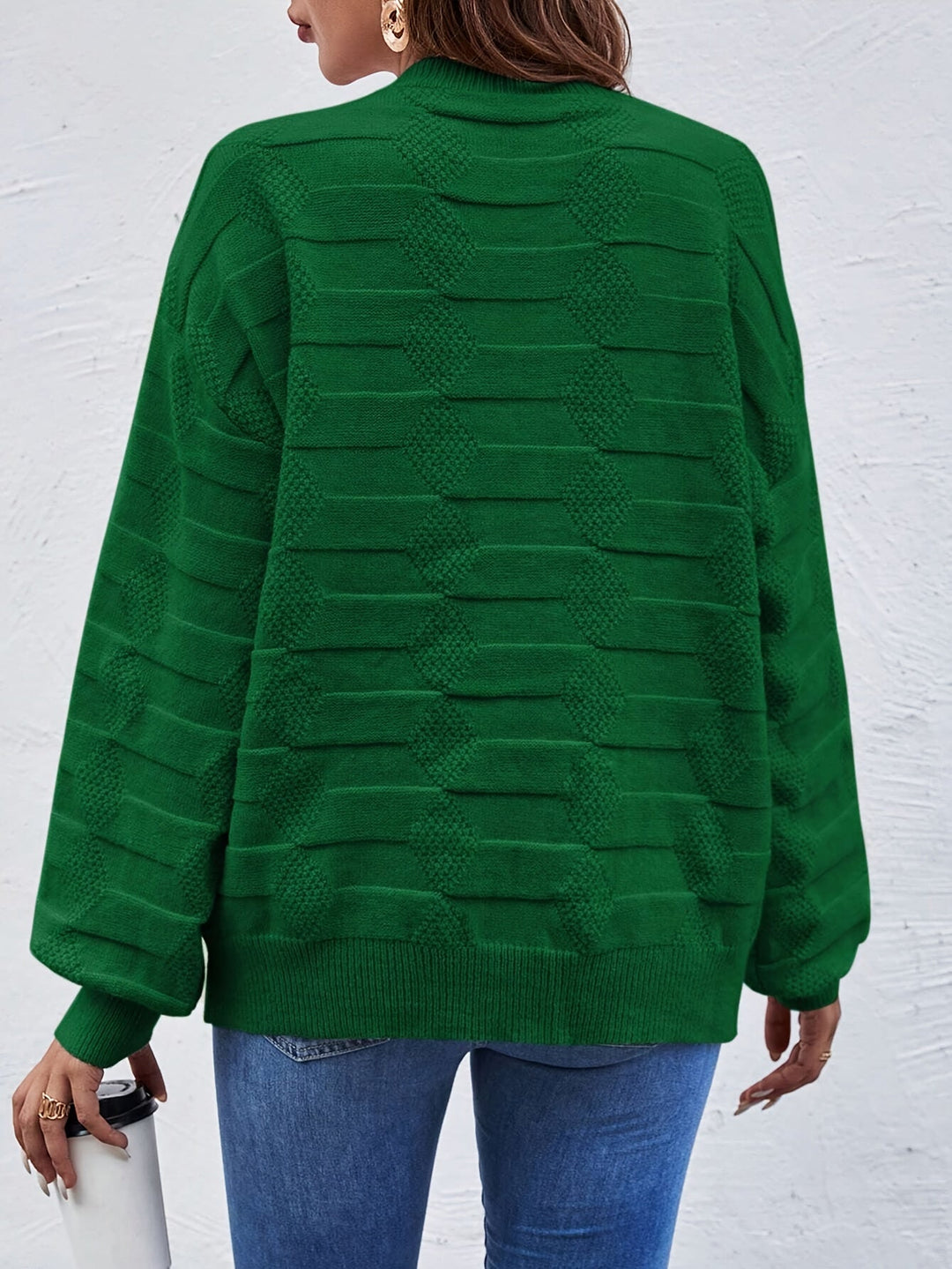 Annastina - Lässiger Langarm Pullover Mit Rundhalsausschnitt